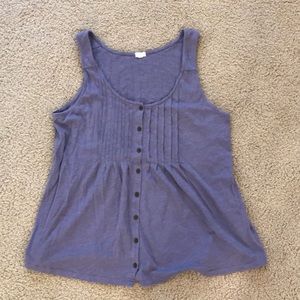 Sleeveless Button Up Top